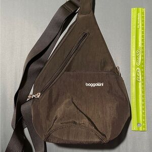 Gray/silver Crossbody Sling Bag for Women or Men